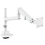 Digitus držák na jeden monitor, 57", 27 kg plynová pružina, VESA: 75x75, 100x100, Bílá DA-90476