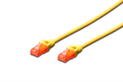 Digitus Ecoline Patch Cable, UTP, CAT 6e, AWG 26/7, žlutý 2m, 1ks