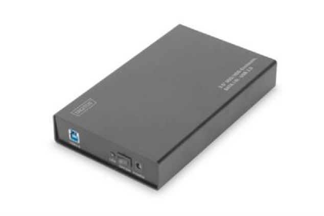 Digitus Externí 3,5 "/ kryt HDD SSD, SATA-III na USB 3.0 s prémiovým hliníkovém pouzdru DA-71106