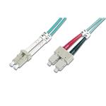 DIGITUS Fiber Optic Patch Cord, LC to SC, Multimode 50/125 µ, Duplex Length 1m, Class OM3 DK-2532-01/3