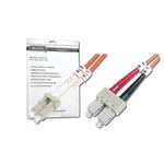 Digitus Fiber Optic Patch Cord, LC to SC Multimode, OM1, 62.5/125 µ, Duplex Length 3m DK-2632-03