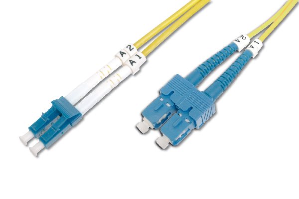 Digitus Fiber Optic Patch Cord SC (APC) to LC (PC), Singlemode 09/125 µ, Duplex Length 5 m DK-292SCA3LC-05
