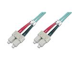 Digitus Fiber Optic Patch Cord, SC to SC Multimode 50/125 µ, Duplex Length 10m, Class OM3 DK-2522-10/3