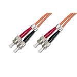 DIGITUS Fiber Optic Patch Cord, ST to ST, Multimode OM2, 50/125 µ, Duplex Length 2m DK-2511-02