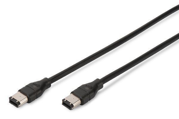 Digitus FireWire 400 connection cable, 6pin M/M, 3.0m, IEEE 1394-2008, bl AK-420101-030-S
