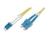 DIGITUS, FO patch kabel LC/SC Singlemode 09/125 u, Duplex délka 2m DK-2932-02
