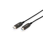Digitus HDMI AOC hybridní optický kabel, UHD 8K, 80 m, černý AK-330126-800-S