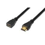 Digitus HDMI High Speed s Ethernetem prodlužovací kabel, typ A, M / F, 2,0 m, HDMI 1.4, UL, bl, zlacené AK-330201-020-S