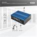 DIGITUS Industrial 8+1 Port Fast Ethernet Switch Unmanaged, 8 RJ45 Ports 10/100 Mbits DN-651132