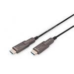 Digitus Kabel HDMI AOC (aktivní optický), typ A, odpojitelný M/M, 10,0 m, Ultra HD, 4K@60 Hz, pozlacený, AK-330127-100-S
