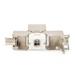 DIGITUS Keystone Cat6A, tieneny STP, tool free, strieborný, 24pack DN-93615-24