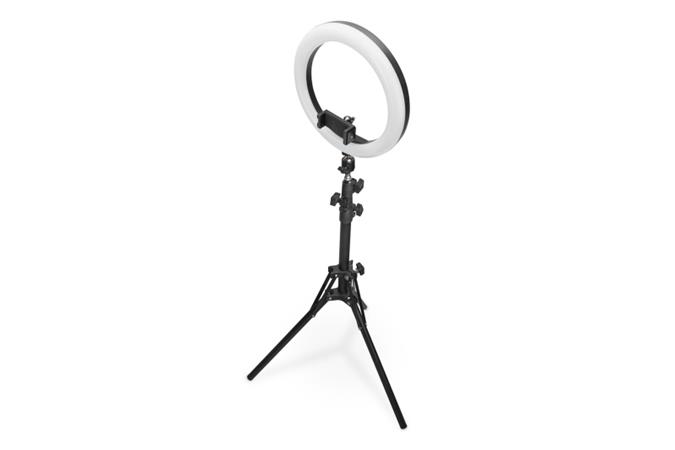 DIGITUS LED kruhové světlo 10", výsuvný stativový stojan DA-20311