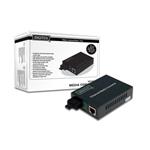 DIGITUS Media Converter, Singlemode 10/100Base-TX to 100Base-FX, Incl. PSU SC connector, Up to 20km DN-82023