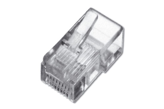 Digitus Modular Plug, for Flat Cable, 6P6C Unshielded 100ks A-MO 6/6 SF