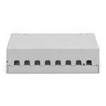 DIGITUS Modulární stolní patch panel, stíněný 8 portů, světle šedý DN-93718