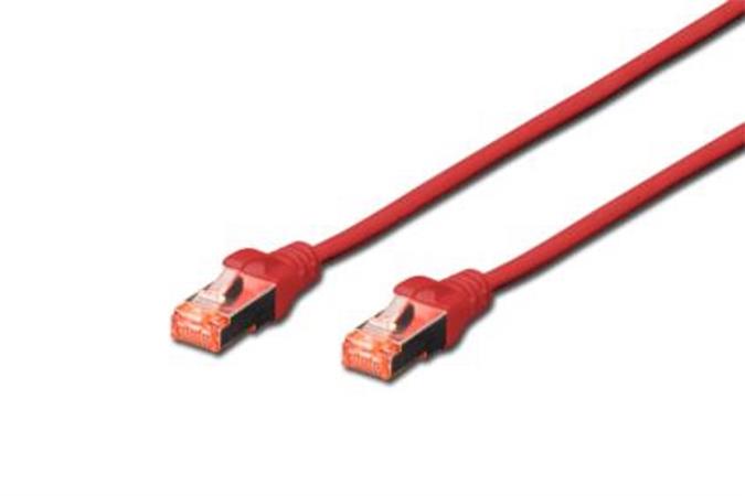 Digitus Patch Cable, S-FTP, CAT 6, AWG 27/7, LSOH, Měď, červený 10m DK-1644-100/R