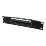 Digitus Patch Panel 10", CAT5E,nestíněný, 8x 8P8C LSA, černý,1U DN-91508U