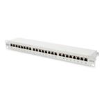 Digitus Patch Panel 19", CAT6, 8P8C, LSA, 1U, 24 x RJ45, stíněný, šedý DN-91624S