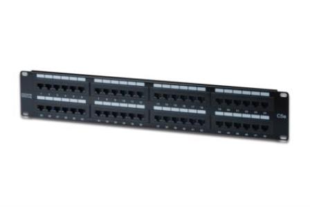 Digitus Patch Panel, CAT5E, nestíněný, 19", LSA, 2U, 48 port DN-91548U