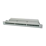 Digitus Patch Panel, CAT5E, stíněný, 24x 8P8C LSA, 1U, šedý DN-91524S