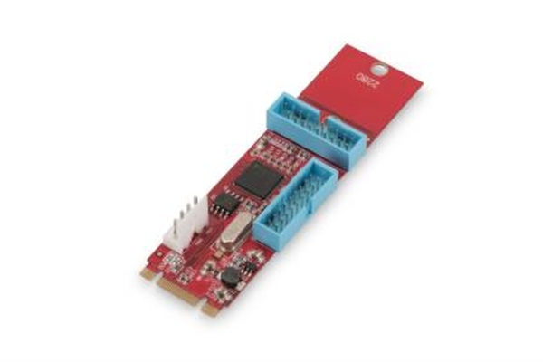 Digitus PCIe adaptercard NGFF (M.2) to 2 ports 19pin USB 3.0 DS-30224