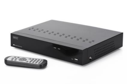 DIGITUS Plug&View NVR, 4 channels, 720p, for Plug&View System only,10/100/1000Mbps, 2 x USB2.0,10W, incl. 2TB DN-16150_2