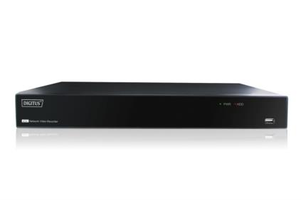 DIGITUS Plug&View NVR, 4 Kanäle, 720p, for Plug&View System only, 10/100/1000Mbps,2 x USB2.0,10W DN-16150
