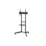 DIGITUS pojízdný televizní vozík s policí pro monitor 37-70" s náklonem , černý , max 50 kg VESA: 100x100, 20 DA-90447