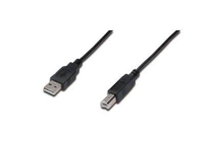 Digitus Připojovací kabel USB 2.0, typ A - B M / M, 5,0 m, černý AK-300105-050-S