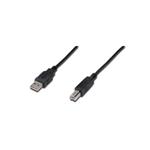 Digitus Připojovací kabel USB 2.0, typ A - B M / M, 5,0 m, černý AK-300105-050-S