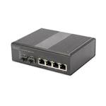 DIGITUS Professional Industrial 4-Port Gigabit Switch with 2 x SFP uplink DN-651106