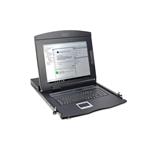 DIGITUS Professional Modular console with 17" TFT (43,2cm), 16-port. Cat.5 KVM & Touchpad, german keyboard DS-72210-5GE