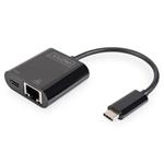 DIGITUS Professional USB Type-C™ Gigabit Ethernet adapter with Power Delivery support DN-3027