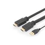 Digitus propojovací kabel s Aktivním zesílením HDMI High Speed Ethernet 20m Ultra HD 4K, HDMI 2.0 AK-330122-200-S