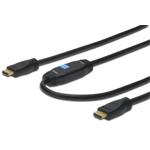 Digitus propojovací kabel s Aktivním zesílením HDMI High Speed Ethernet Ultra HD 24p, 10M AK-330118-100-S