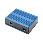 DIGITUS Průmyslový gigabitový ethernetový mediální konvertor, SFP SFP otevřený slot, bez SFP modulu DN-652103-1