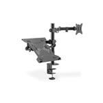 Digitus Rameno Montioru s přihrádkou na notebook 17-32", 9 kg. Max., uchycení na svorku nebo průchodku VESA 75x DA-90436