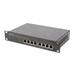 Digitus Síťová sada 10", včetně skříně 9U, černé police, PDU, 8portového přepínače, patch panelu CAT 6 DN-10-SET-2-B