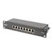 Digitus Síťová sada 10", včetně skříně 9U, černé police, PDU, 8portového přepínače, patch panelu CAT 6 DN-10-SET-2-B
