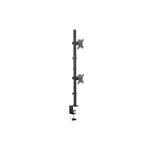 Digitus Svislý držák monitoru 17-32", max. 8 kg na kus, upevnění na svorku nebo průchodku VESA 75x100 DA-90438