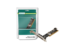 Digitus USB 2.0, 3+1 Port, PCI Add-On card, VIA 6212, +low profile DS-33221