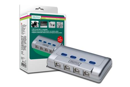 Digitus USB 2.0 Sharing Switch, 4 PC - 1 Device DA-70136-1