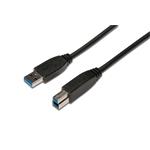 Digitus USB 3.0 propojovací kabel, type A - B M/M, 1.8m, USB 3.0 conform, UL, bl AK-300115-018-S