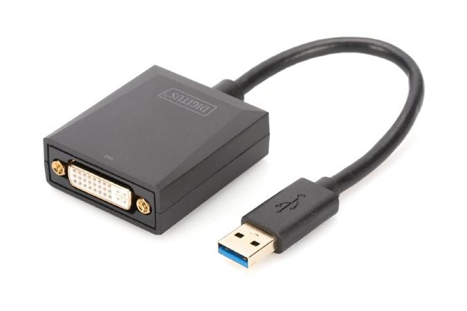 Digitus USB 3.0 to DVI Adapter Input USB, Output DVI Resolution up to 1080p DA-70842