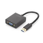 Digitus USB 3.0 to VGA Adapter Input USB, Output VGA Resolution up to 1080p DA-70840