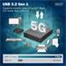 DIGITUS USB 3.2 Gen1 CAT Extender, 5 Gbps, 4 porty: 3x USB-A / 1x USB-C, 100m DA-73121