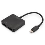 DIGITUS USB-C - 2x DP MST Video Hub DP 1.4, 4K/60Hz DS-45339