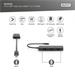 DIGITUS USB-C - 3x HDMI MST Video Hub DP 1.4, HDMI 2.0, 4K/60Hz DS-45333