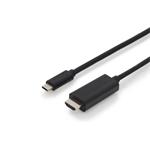DIGITUS USB Type-C adapter cable, Type-C to HDMI A M/M, 2.0m, 4K/60Hz, 18GB, CE, bl, gold AK-300330-020-S