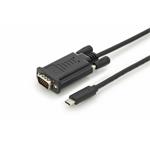 DIGITUS USB Type-C adapter cable, Type-C to VGA M/M, 2.0m, 1920x1200@60Hz CE, bl, gold AK-300331-020-S